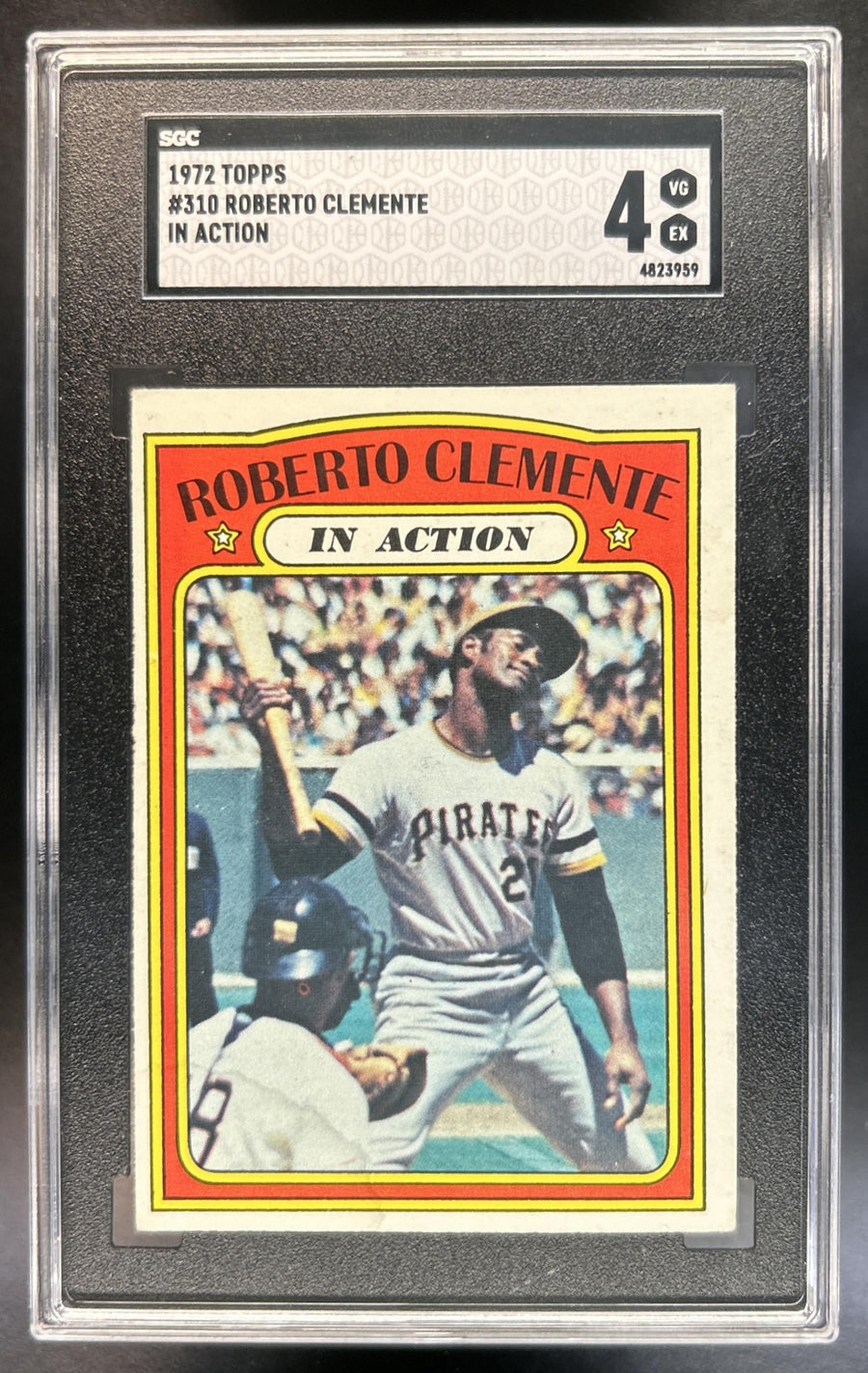 Roberto Clemente 1972 Topps #310 Pirates SGC 4