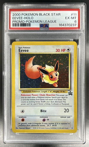 Eevee Wizards Black Star Promos #11 PSA 6