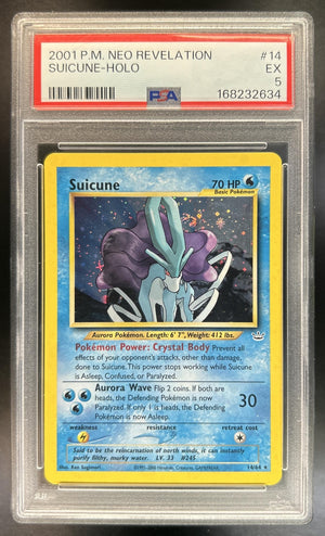 Suicune Neo Revelation #14/64 Holo PSA 5