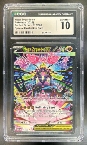 Mega Zygarde ex Perfect Order #120/088 Special Illustration Rare CGC 10