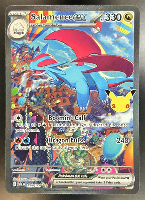 Salamence ex 30th Celebration #156/128 Special Illustration Rare