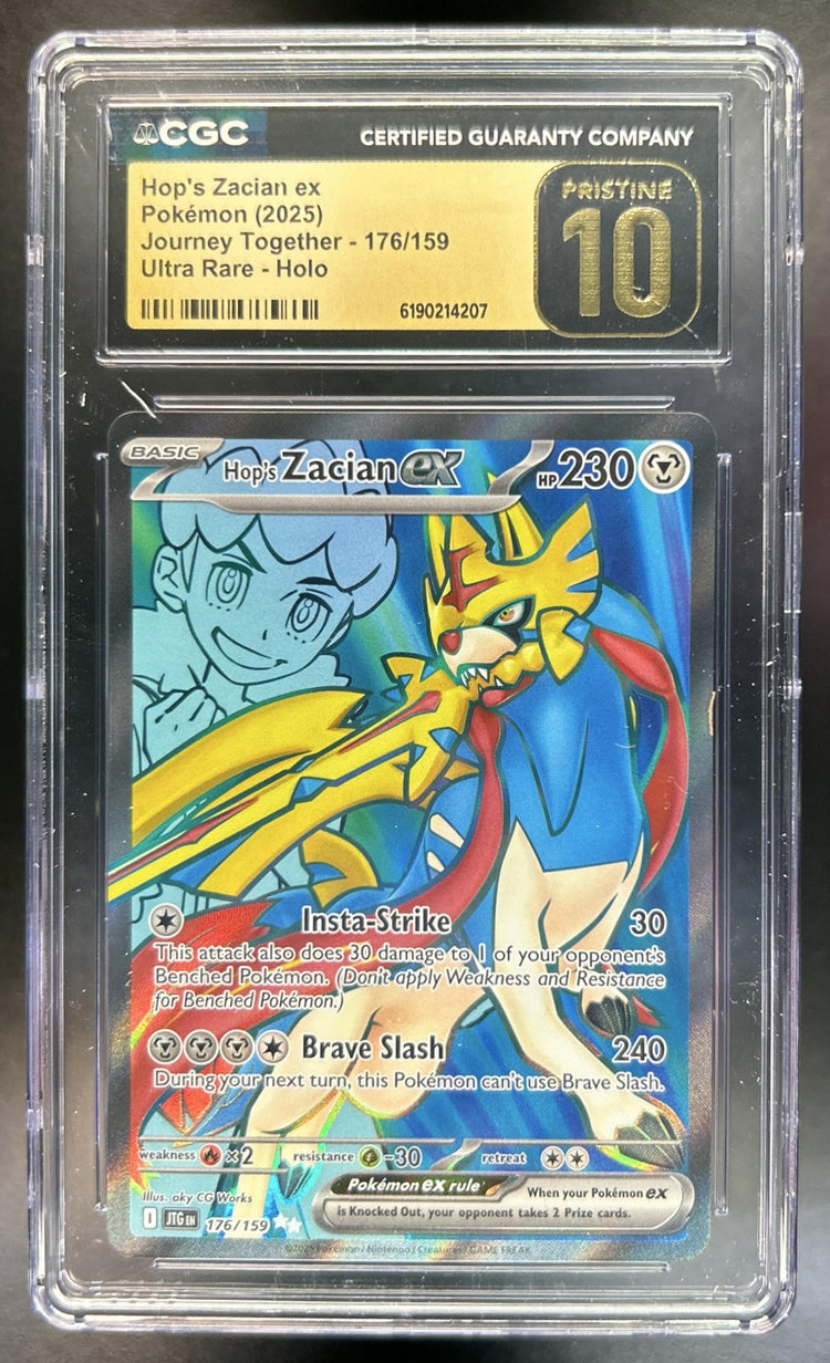 Hop's Zacian ex Journey Together #176/159 CGC Pristine 10
