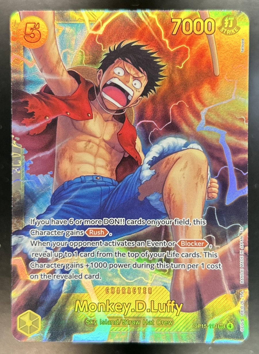 Monkey D. Luffy Adventure on Kami's Island #OP15-119 Secret Rare