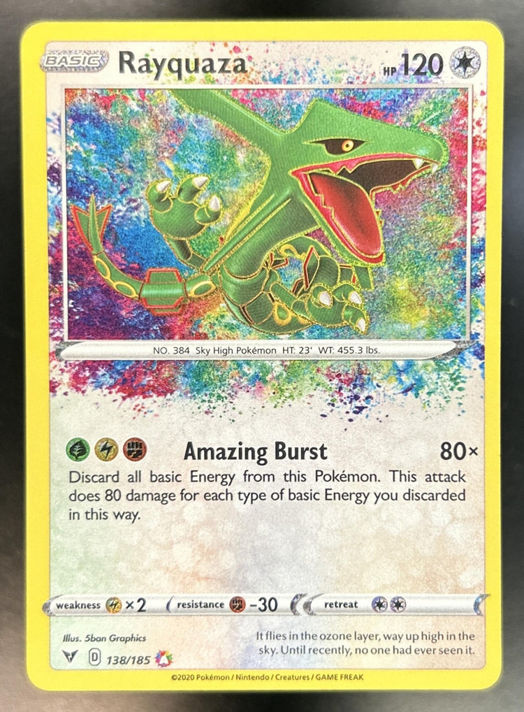 Rayquaza Sword & Shield Vivid Voltage #138/185 Amazing Rare