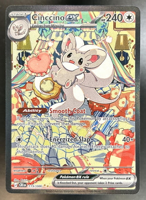 Cinccino ex Mega Evolution Chaos Rising #119/086 Special Illustration Rare