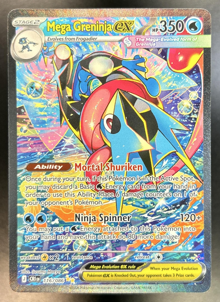 Mega Greninja ex front image