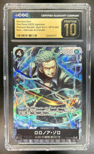 Roronoa Zoro The Best Vol. 2 #OP10-095 Special Alternate Art CGC Pristine 10