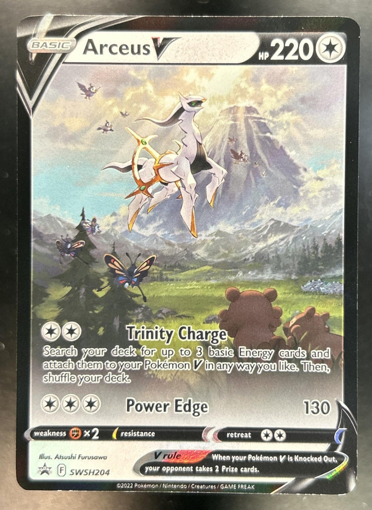 Arceus V Sword & Shield Black Star Promos #SWSH204 2022