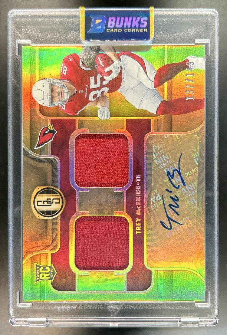 Trey McBride 2022 Panini Gold Standard #263 137/149 MEM Auto RC Cardinals