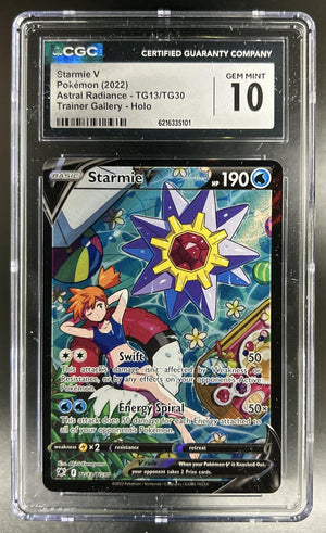 Starmie V Sword & Shield Astral Radiance #TG13/TG30 Trainer Gallery CGC 10