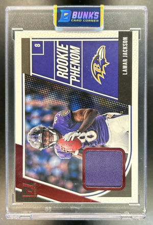 Lamar Jackson 2018 Panini Donruss #17 Rookie Phenom Jerseys RC Ravens