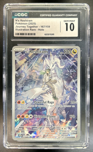N's Reshiram Journey Together #167/159 CGC 10