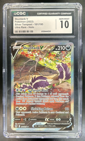 Skuntank V Sword & Shield Silver Tempest #181/195 CGC 10