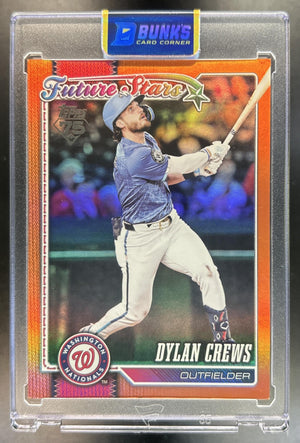 Dylan Crews 2026 Topps Series 1 #86 Orange Rainbow Foil 18/25 Future Stars Nationals