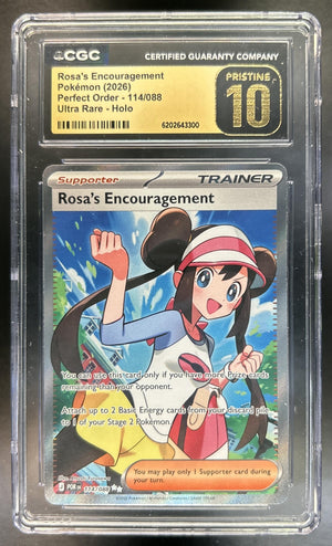 Rosa's Encouragement Perfect Order #114/088 Ultra Rare CGC Pristine 10