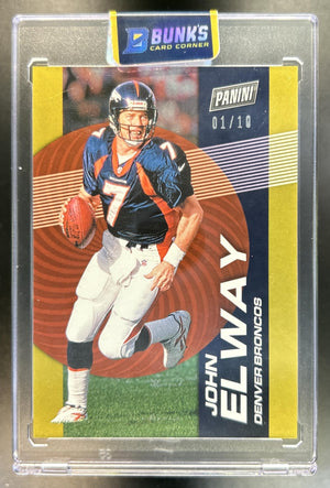 John Elway 2024 Panini Player of the Day #52 Gold 1/10 Broncos