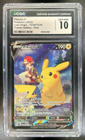 Pikachu V Sword & Shield Lost Origin #TG16/TG30 Trainer Gallery CGC 10