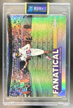 Justin Jefferson 2025 Topps Chrome #FF-19 Fanatical Vikings