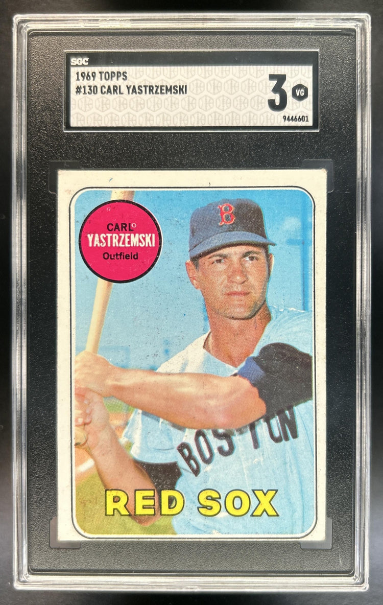 Carl Yastrzemski 1969 Topps #130 Red Sox SGC 3