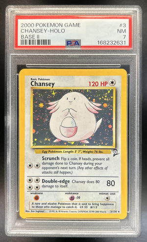 Chansey Set 2 #3/130 Holo PSA 7