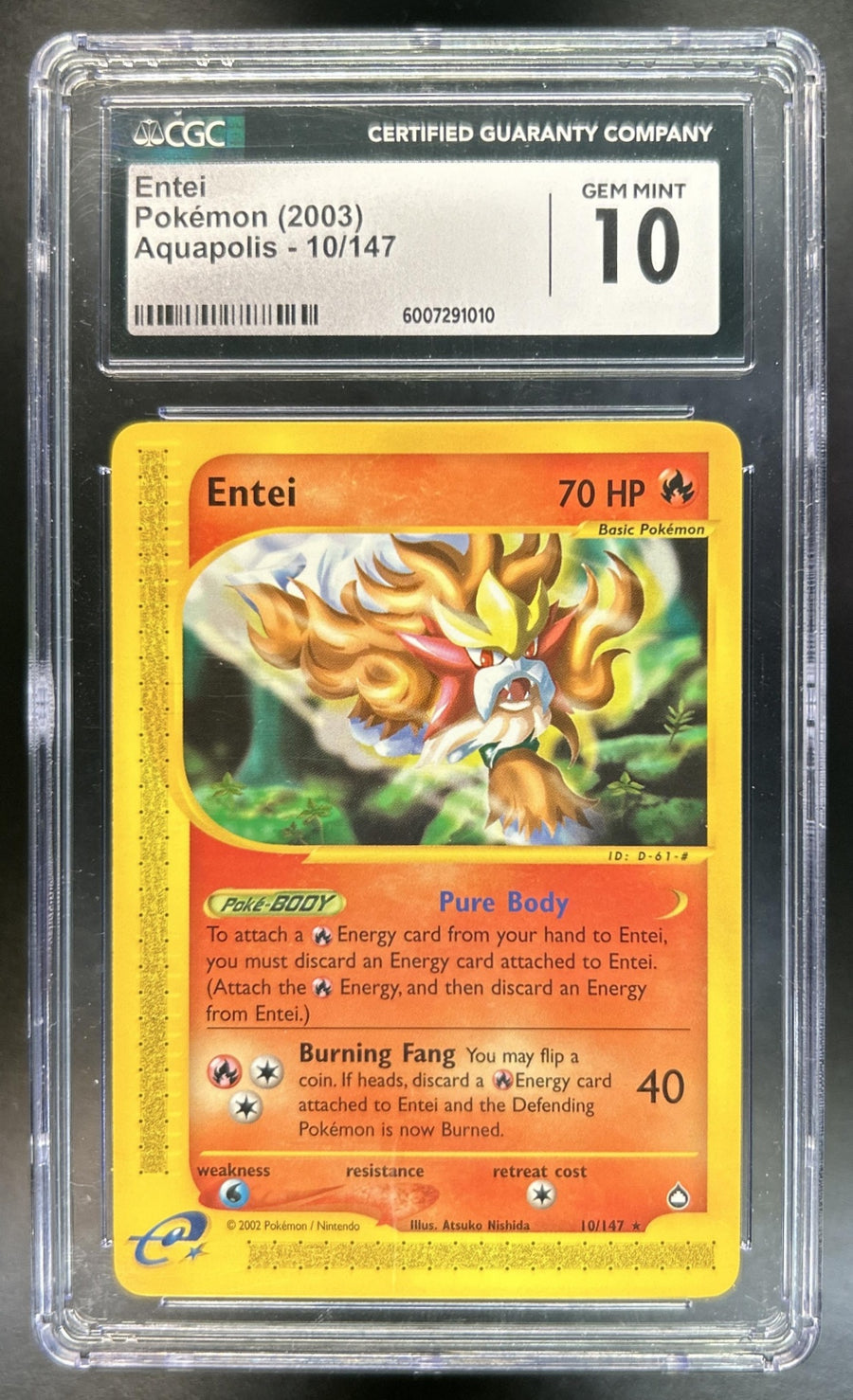 Entei Aquapolis #10/147 CGC 10