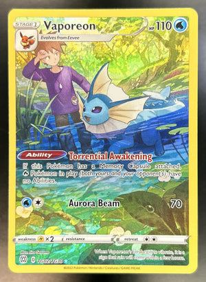 Vaporeon Sword & Shield Brilliant Stars #TG02/TG30 Trainer Gallery Holo