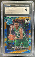 Jayson Tatum 2017-18 Panini Donruss Optic #198 Orange 126/199 RC Celtics CGC 9