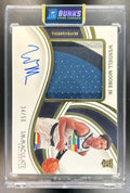 Wendell Moore Jr. 2022-23 Panini Immaculate Collection #PPA-WMJ Premium Patch Auto 34/50 MEM Timberwolves