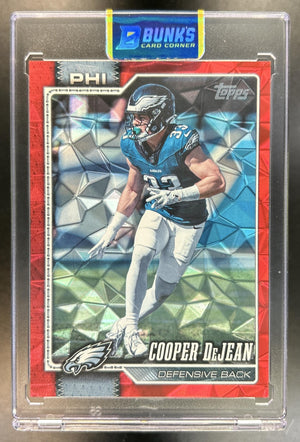 Cooper DeJean 2026 Topps #163 Sandglitter Red 3/5 Eagles