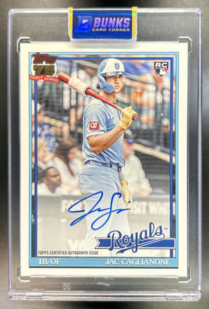 Jac Caglianone 2026 Topps Series 2 #91B2-JCA 1991 Auto RC Royals