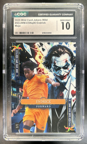 Endrick 2025 Wild Card Jokers Wild Mojo CGC 10