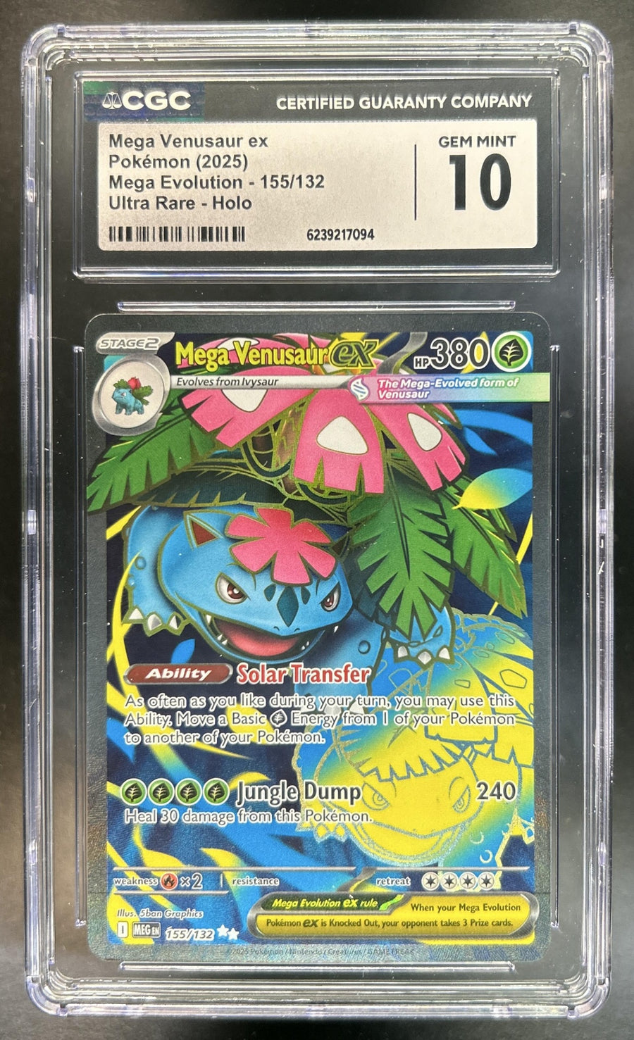 Mega Venusaur ex front image