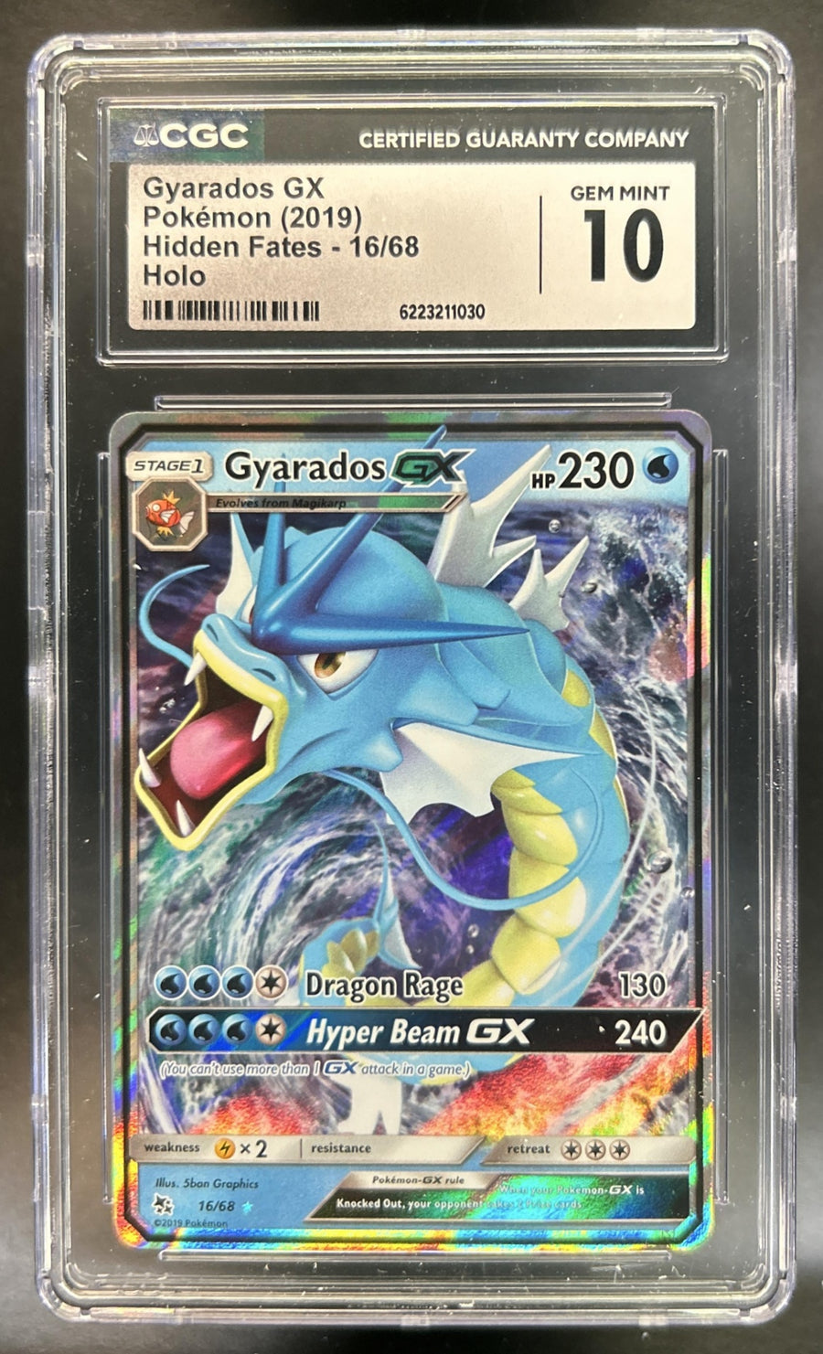 Gyarados GX front image