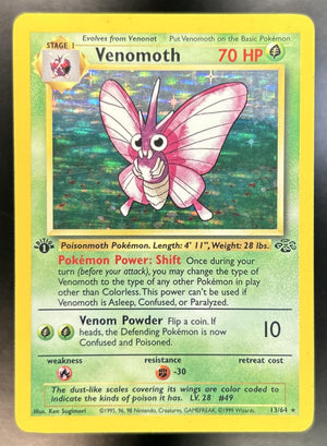 Venomoth Jungle 1st Edition #13/64 Holo HP