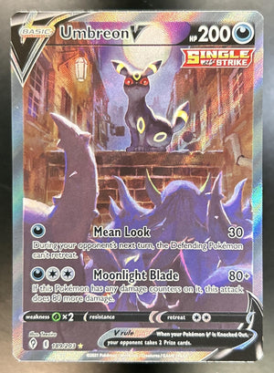 Umbreon V Sword & Shield Evolving Skies #189/203 Full Art Ultra Rare