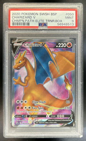 Charizard V Sword & Shield Black Star Promos #SWSH050 2020 PSA 9
