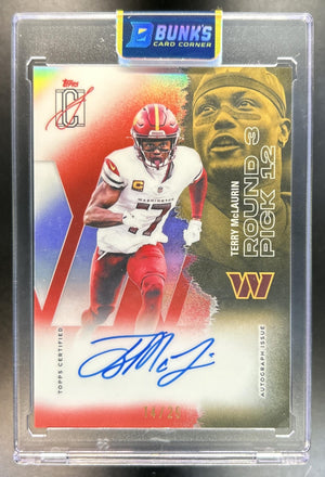 Terry McLaurin 2025 Topps Signature Class #55 Veteran Chrome Auto Red Refractor 14/25 Commanders