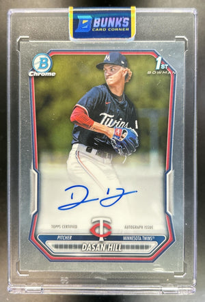 Dasan Hill 2026 Bowman #CPA-DH Chrome Auto 1st Prospect Twins
