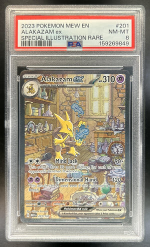 Alakazam ex SV 151 #201/165 Special Illustration Rare PSA 8