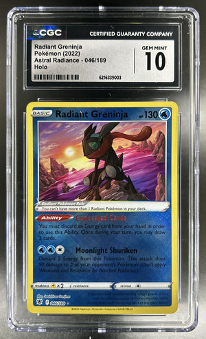 Radiant Greninja Sword & Shield Astral Radiance #046/189 CGC 10