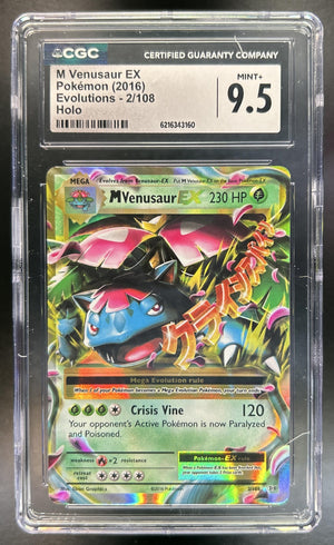 Mega Venusaur EX XY Evolutions #2/108 Holo CGC 9.5