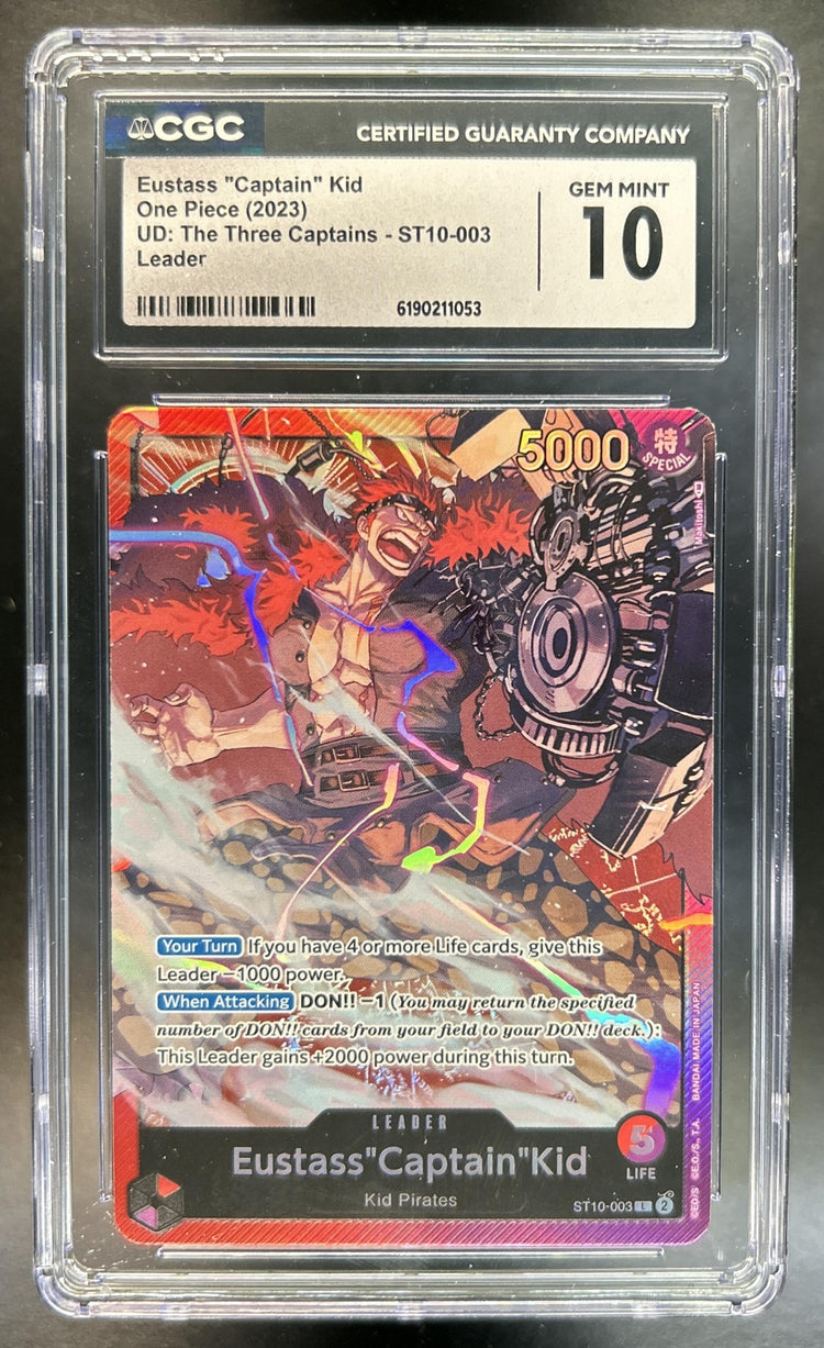 Eustass"Captain"Kid The Three Captains ST10 #ST10-003 Leader CGC 10