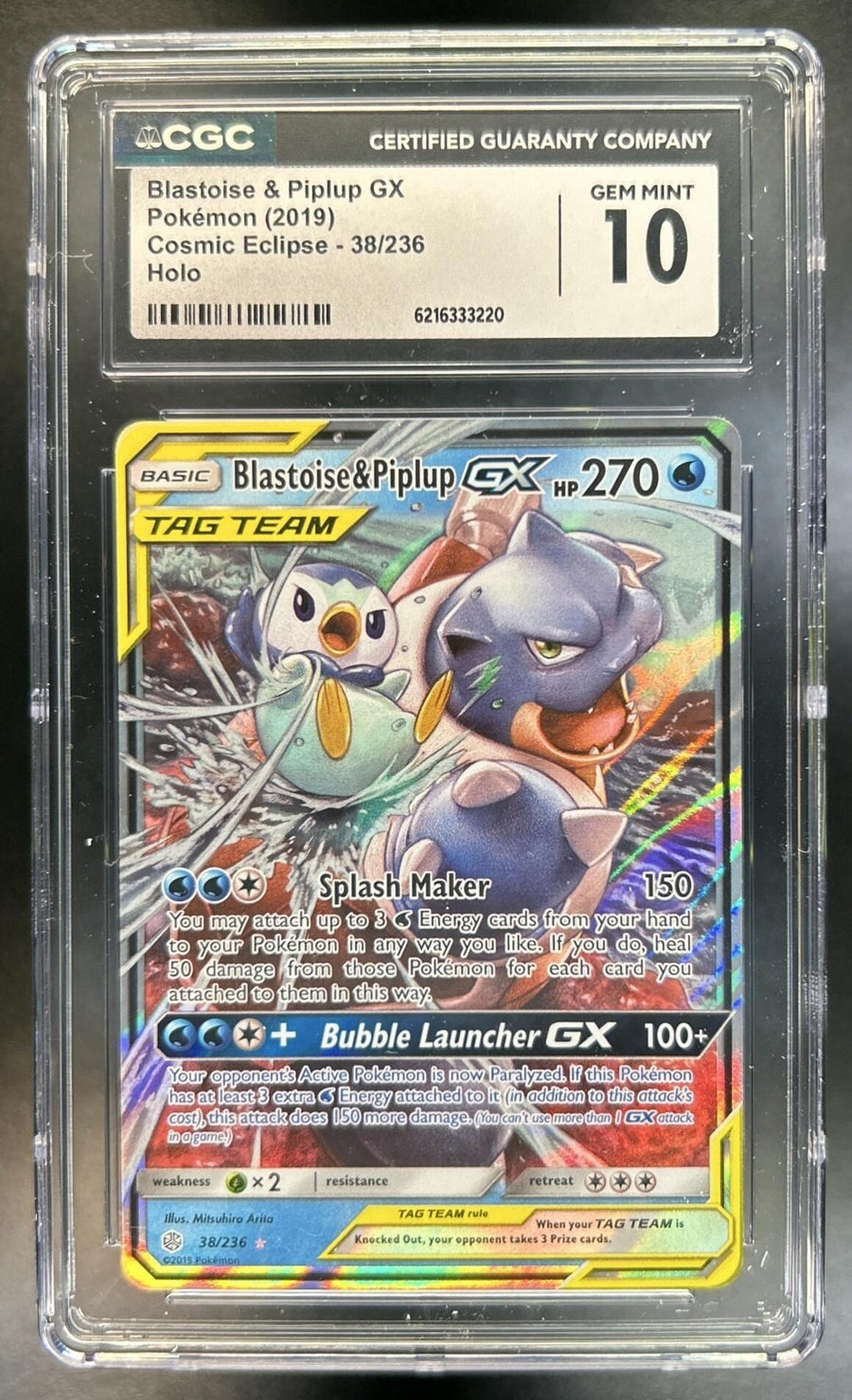Blastoise & Piplup Tag Team  front image