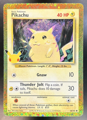 Pikachu 30th Celebration #58/102 Classic Collection [Base Set]