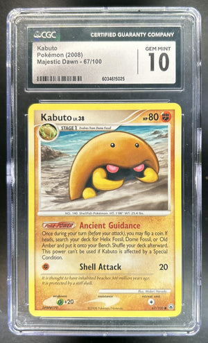 Kabuto Diamond & Pearl Majestic Dawn #67/100 CGC 10