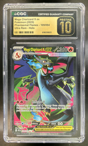 Mega Charizard X ex Phantasmal Flames #109/094 Ultra Rare CGC Pristine 10