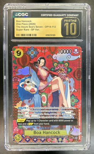 Boa Hancock Azure Sea's Seven #OP14-112 Super Rare CGC Pristine 10