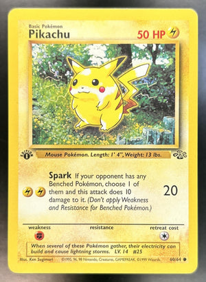 Pikachu Jungle 1st Edition #60/64 MP