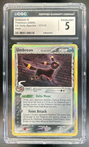 Umbreon EX Delta Species #17/113 Holo CGC 5