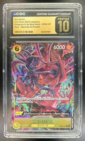 Nico Robin Emperors in the New World #OP09-107 Rare Alternative Art CGC 10